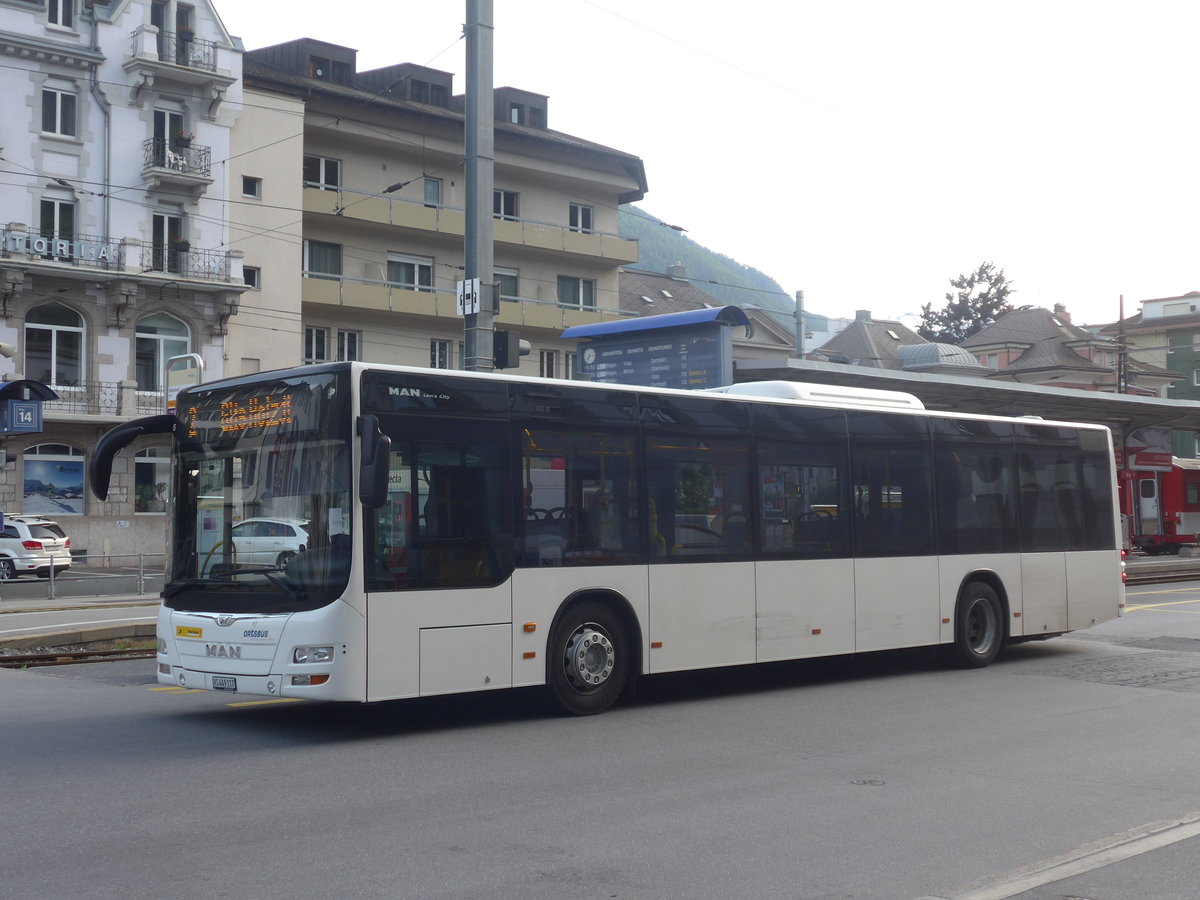 (217'342) - PostAuto Wallis - VS 449'117 - MAN am 24. Mai 2020 beim Bahnhof Brig