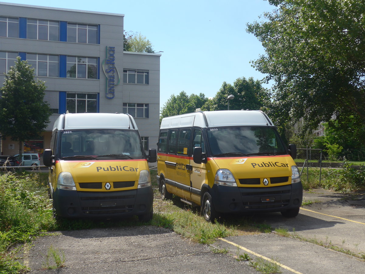 (217'832) - CarPostal Ouest - (VD 391'509) + (VD 386'108) - Renault am 13. Juni 2020 in Yverdon, Garage