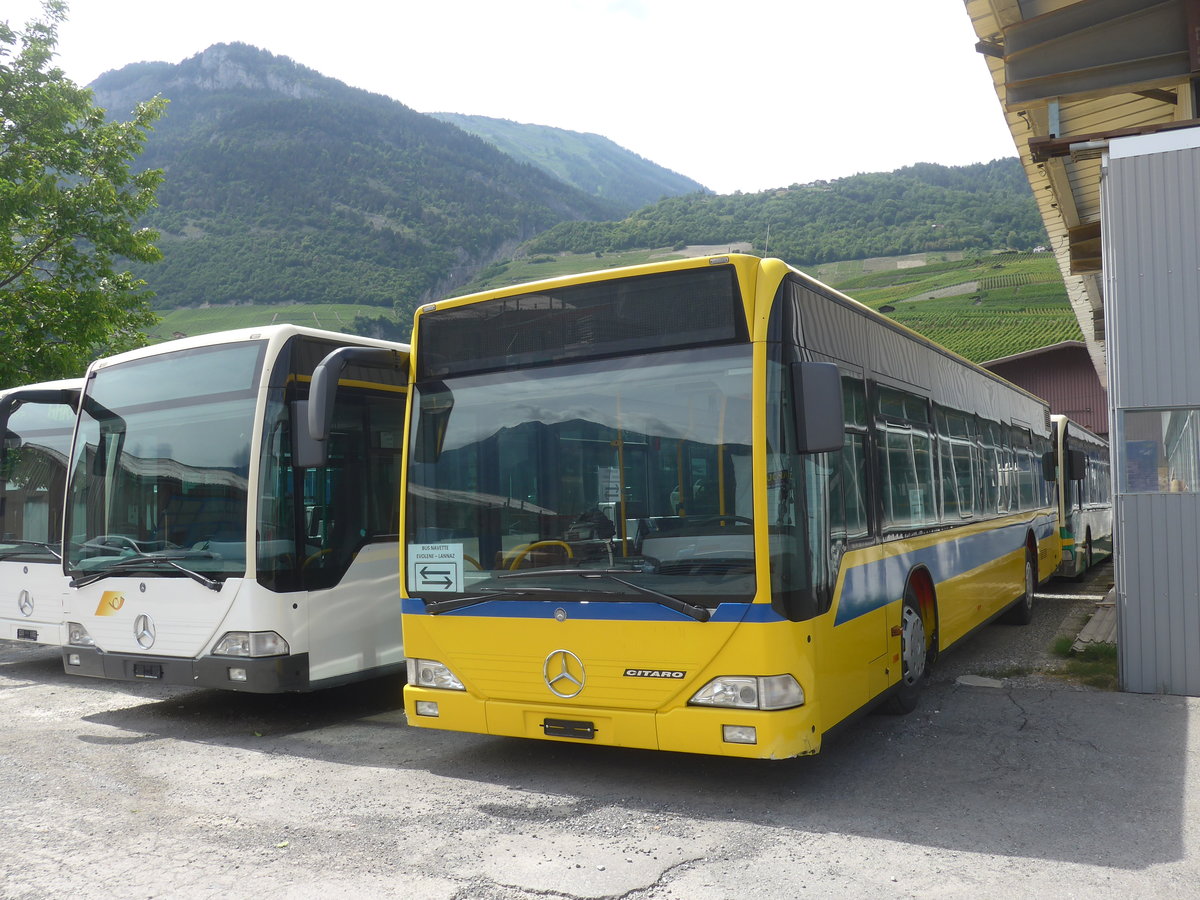 (217'904) - Tl-Evolne, Evolne - Mercedes (ex BLT Oberwil Nr. 34) am 13. Juni 2020 in Leytron, Garage Buchard