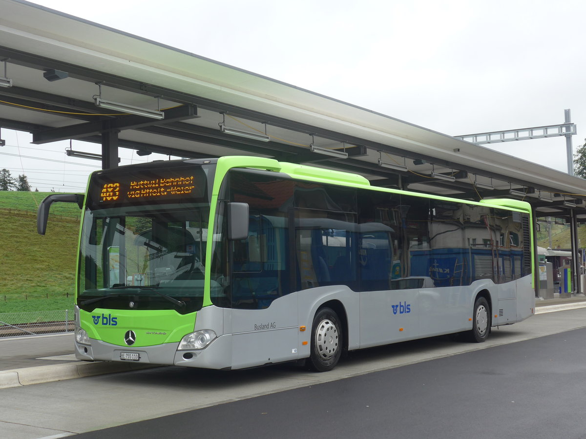 (217'978) - Busland, Burgdorf - Nr. 110/BE 755'110 - Mercedes am 14. Juni 2020 beim Bahnhof Sumiswald-Grnen