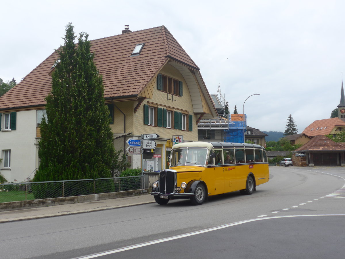 (217'995) - Loosli, Wyssachen - BE 26'794 - Saurer/R&J am 14. Juni 2020 in Wasen, Dorfstrasse