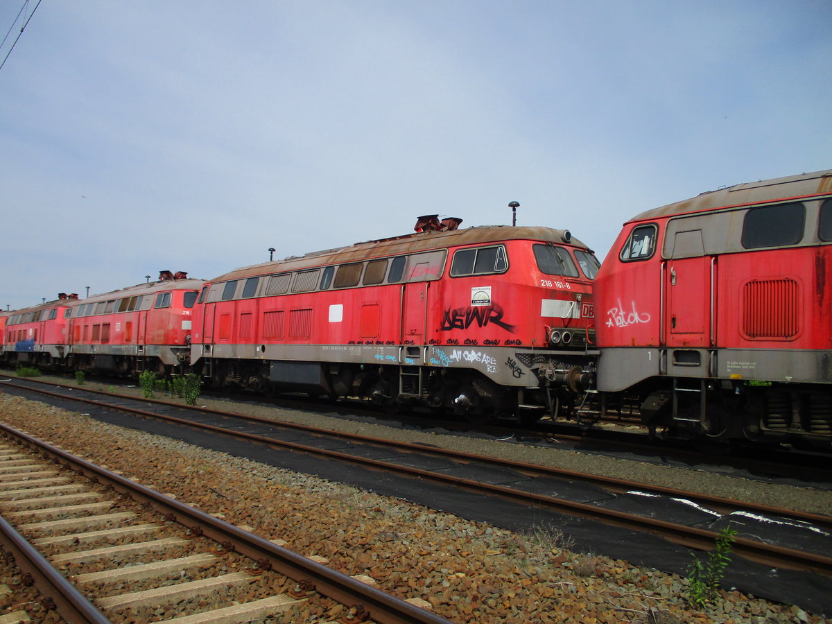 218 161,am 03.Juni 2020,im Bw Leipzig Engelsdorf.