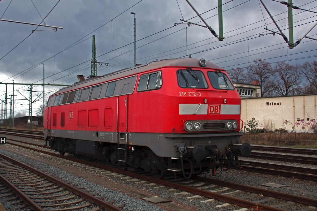 218 272 am 10.01.14 kalt in Weimar
