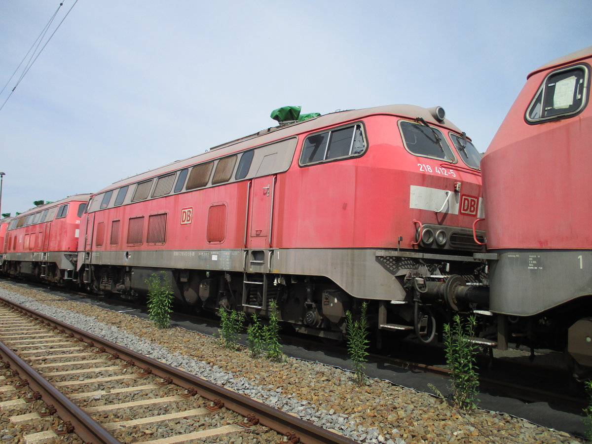 218 412,am 03.Juni 2020,im Bw Leipzig Engelsdorf.