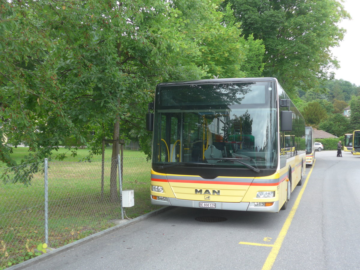 (218'036) - STI Thun - Nr. 129/BE 800'129 - MAN am 15. Juni 2020 bei der Schifflndte Thun