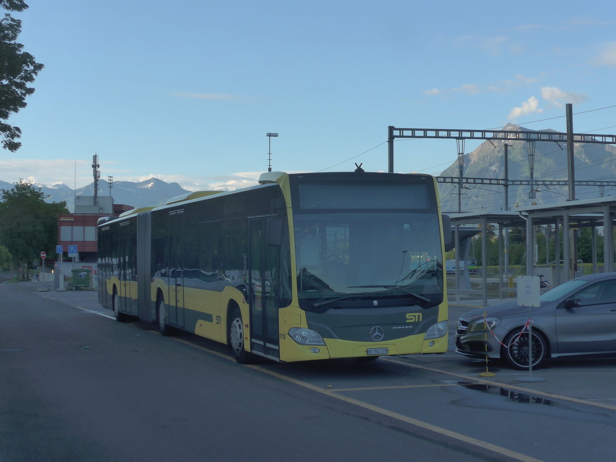 (218'062) - STI Thun - Nr. 170/BE 752'170 - Mercedes am 21. Juni 2020 in Thun, CarTerminal