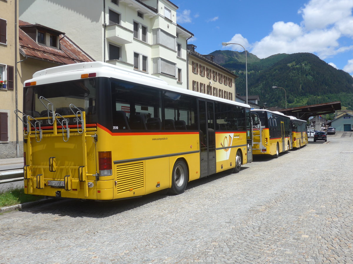 (218'106) - Marchetti, Airolo - Nr. 532/TI 149'551 - Setra (ex AutoPostale Ticino Nr. 532) am 21. Juni 2020 beim Bahnhof Airolo