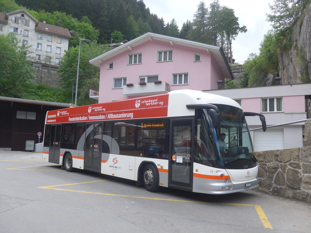 (218'134) - AAGU Altdorf - Nr. 12/UR 9315 - Hess am 21. Juni 2020 beim Bahnhof Gschenen