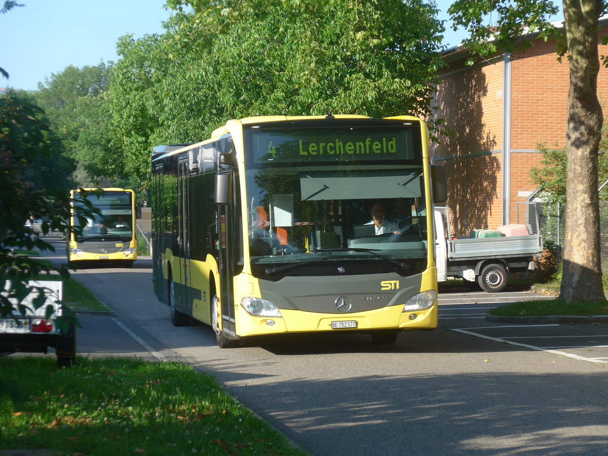 (218'150) - STI Thun - Nr. 177/BE 752'177 - Mercedes am 24. Juni 2020 in Thun-Lerchenfeld, Feuerwerkerstrasse