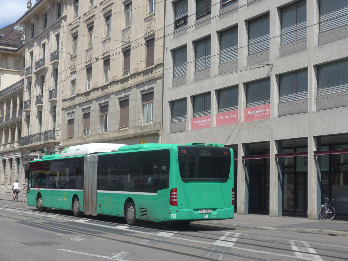 (218'228) - BVB Basel - Nr. 723/BS 6682 - Mercedes am 28. Juni 2020 beim Bahnhof Basel