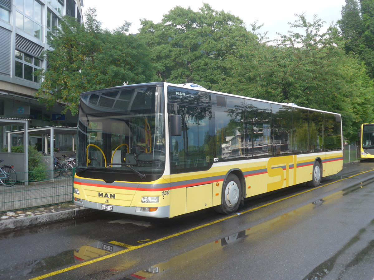 (218'277) - STI Thun - Nr. 130/BE 801'130 - MAN am 28. Juni 2020 bei der Schifflndte Thun