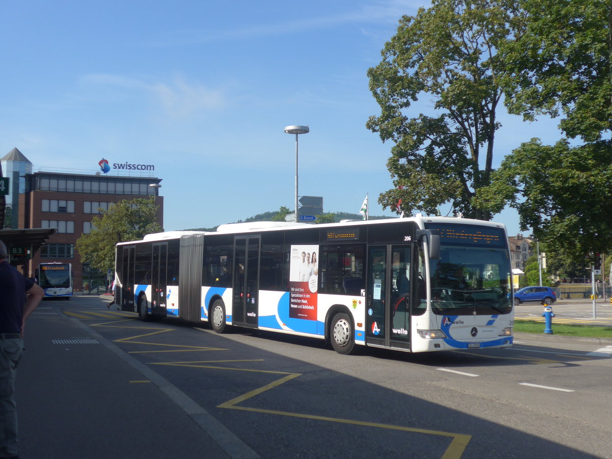 (218'312) - BOGG Wangen b.O. - Nr. 206/SO 47'933 - Mercedes am 4. Juli 2020 beim Bahnhof Olten