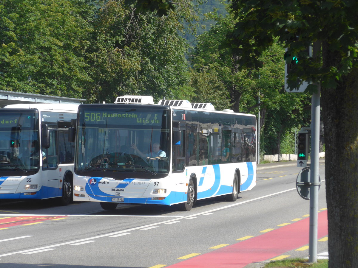 (218'323) - BOGG Wangen b.O. - Nr. 97/SO 129'951 - MAN am 4. Juli 2020 beim Bahnhof Olten