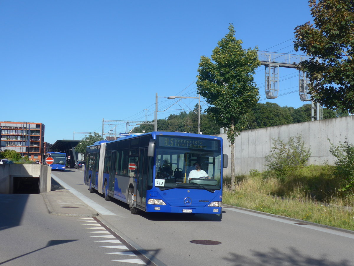 (218'423) - Intertours, Domdidier - Nr. 206/FR 300'658 - Mercedes (ex VZO Grningen Nr. 51) am 4. Juli 2020 beim Bahnhof Bern Brnnen Westside