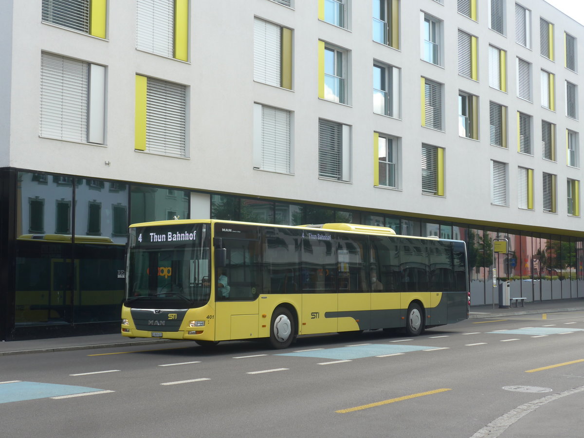 (218'611) - STI Thun - Nr. 401/BE 849'401 - MAN am 11. Juli 2020 in Thun, Guisanplatz