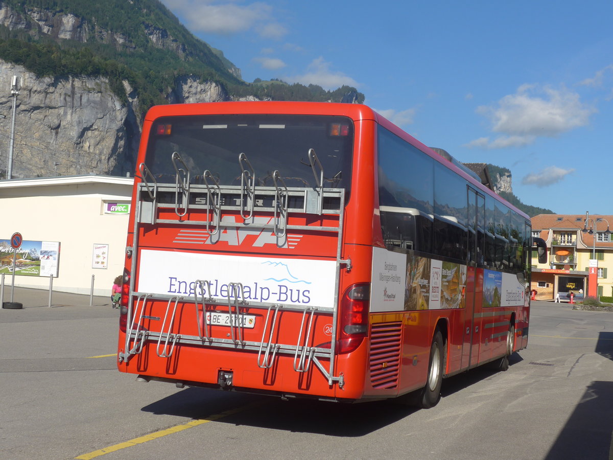 (218'627) - AFA Adelboden - Nr. 24/BE 26'701 - Setra am 12. Juli 2020 in Meiringen, Postautostation (Einsatz PostAuto fr Engstlenalp-Bus)