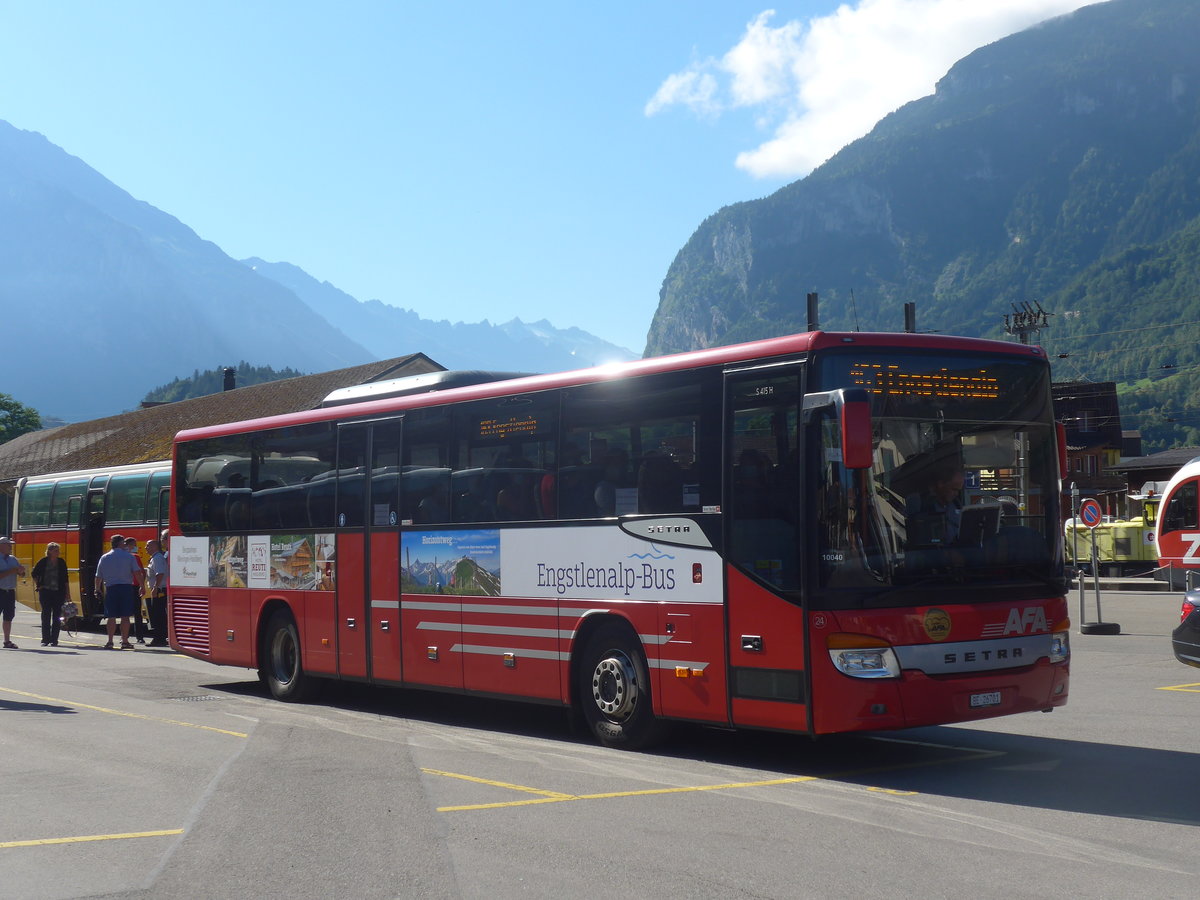 (218'635) - AFA Adelboden - Nr. 24/BE 26'701 - Setra am 12. Juli 2020 in Meiringen, Postautostation (Einsatz PostAuto fr Engstlenalp-Bus)