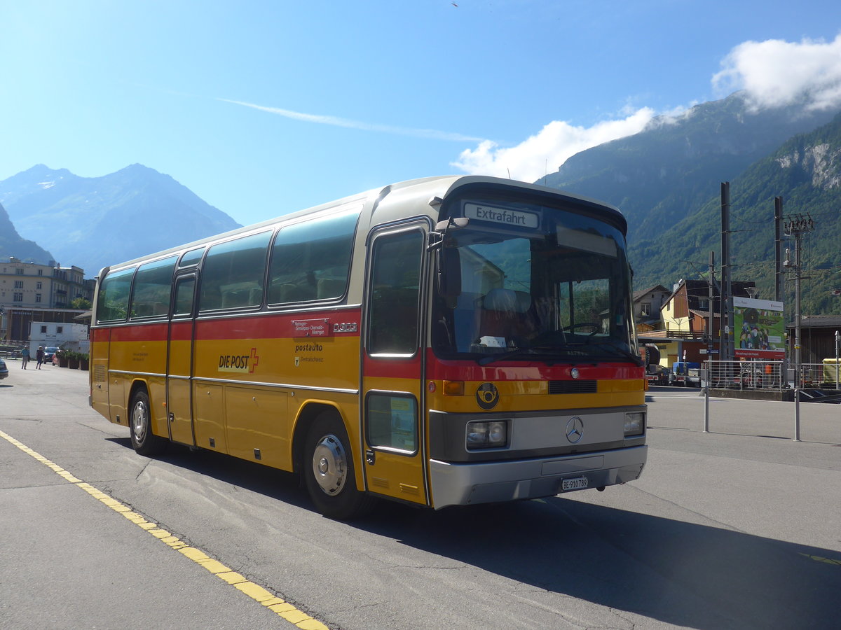 (218'638) - Buzzi, Bern - BE 910'789 - Mercedes (ex Mattli, Wassen) am 12. Juli 2020 in Meiringen, Postautostation