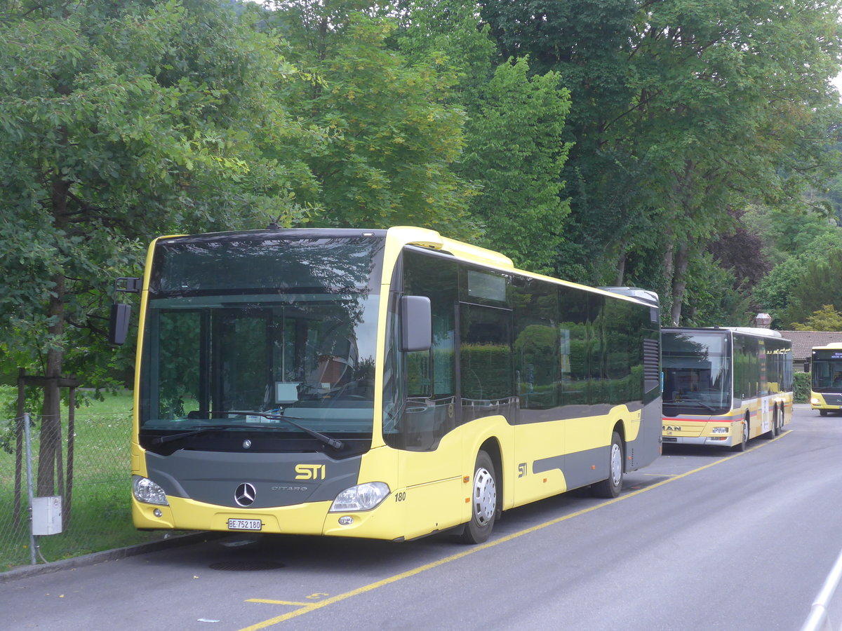 (218'724) - STI Thun - Nr. 180/BE 752'180 - Mercedes am 15. Juli 2020 bei der Schifflndte Thun