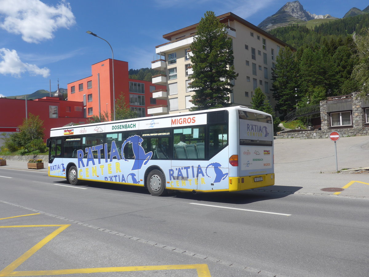 (218'897) - VBD Davos - Nr. 4/GR 51'225 - Mercedes am 20. Juli 2020 beim Bahnhof Davos Dorf