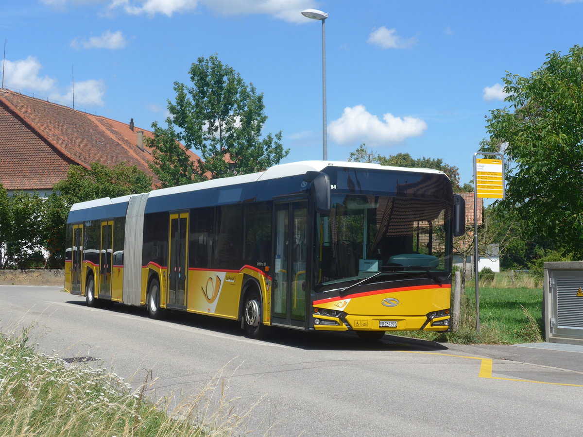 (219'010) - CarPostal Ouest - VD 267'970 - Solaris am 25. Juli 2020 in Sdeilles, Village