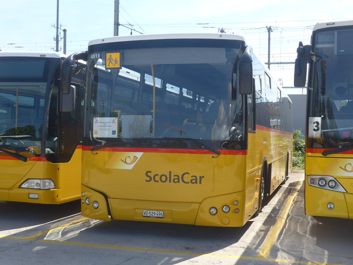 (219'055) - CarPostal Ouest - VD 529'496 - Temsa (ex TMR Martigny Nr. 134) am 25. Juli 2020 in Yverdon, Garage