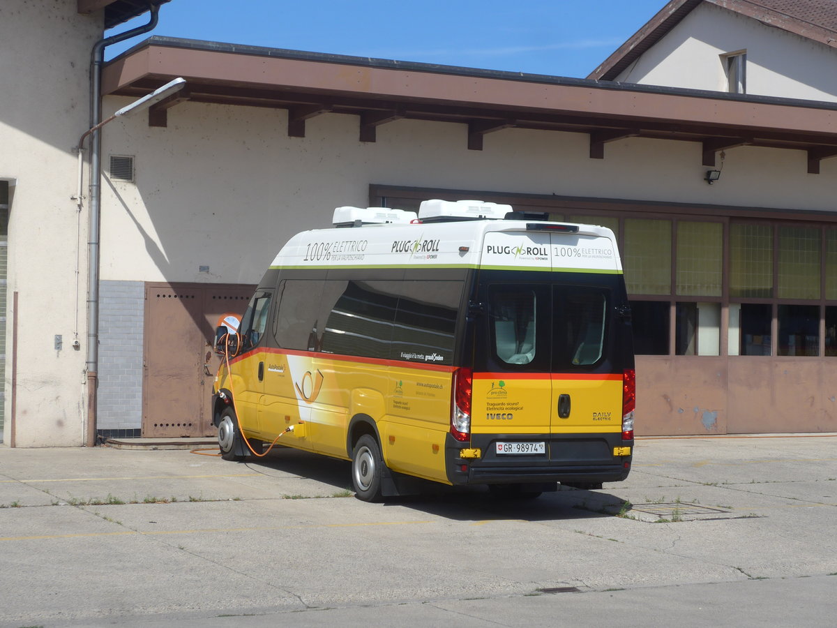 (219'066) - Balzarolo, Poschiavo - GR 98'974 - Iveco am 25. Juli 2020 in Yverdon, Postgarage (Einsatz PostAuto)