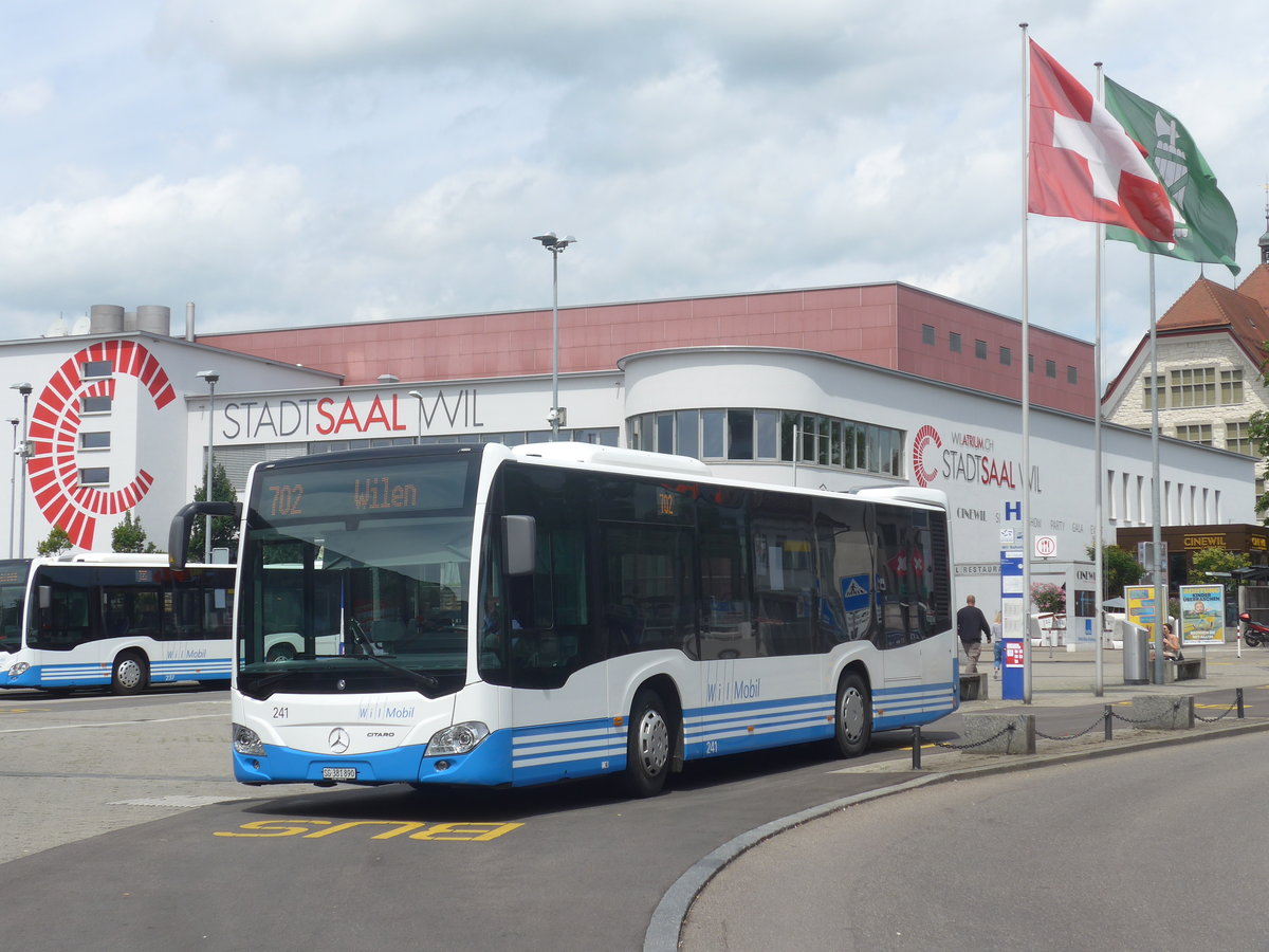 (219'115) - WilMobil, Wil - Nr. 241/SG 381'890 - Mercedes am 26. Juli 2020 beim Bahnhof Wil