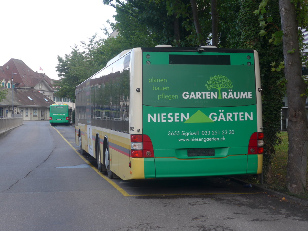 (219'304) - STI Thun - Nr. 132 - MAN am 2. August 2020 bei der Schifflndte Thun