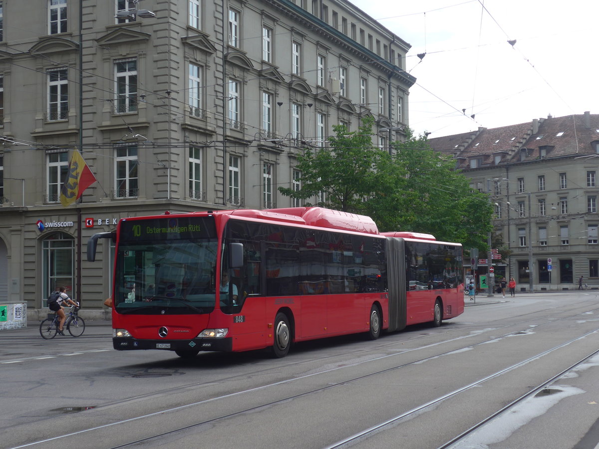 (219'420) - Bernmobil, Bern - Nr. 848/BE 671'848 - Mercedes am 2. August 2020 beim Bahnhof Bern