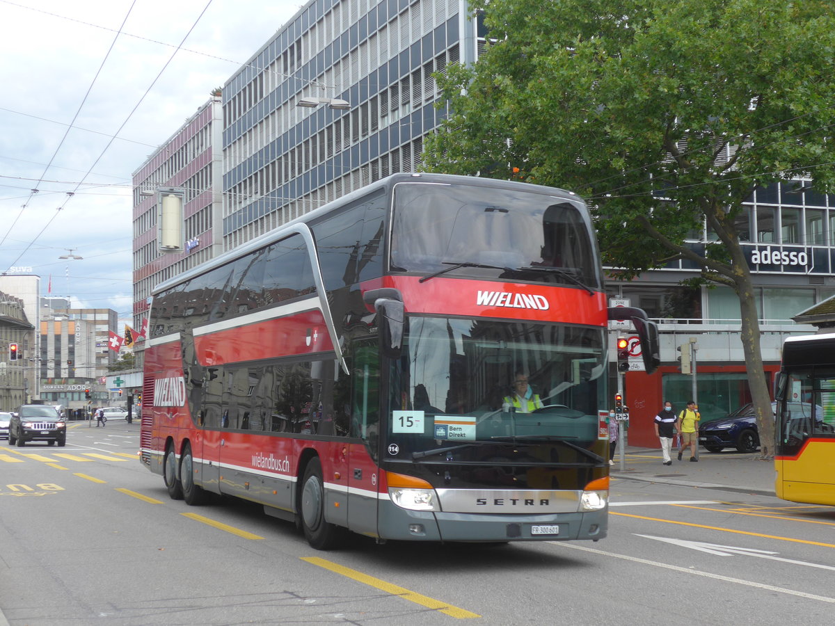 (219'456) - Wieland, Murten - Nr. 114/FR 300'601 - Setra am 2. August 2020 beim Bahnhof Bern