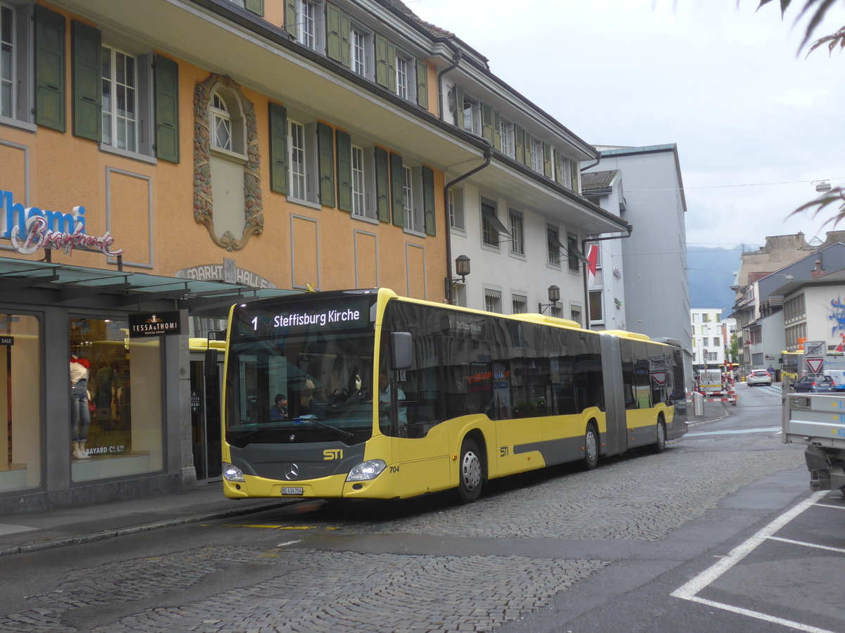 (219'477) - STI Thun - Nr. 704/BE 434'704 - Mercedes am 3. August 2020 in Thun, Marktgasse