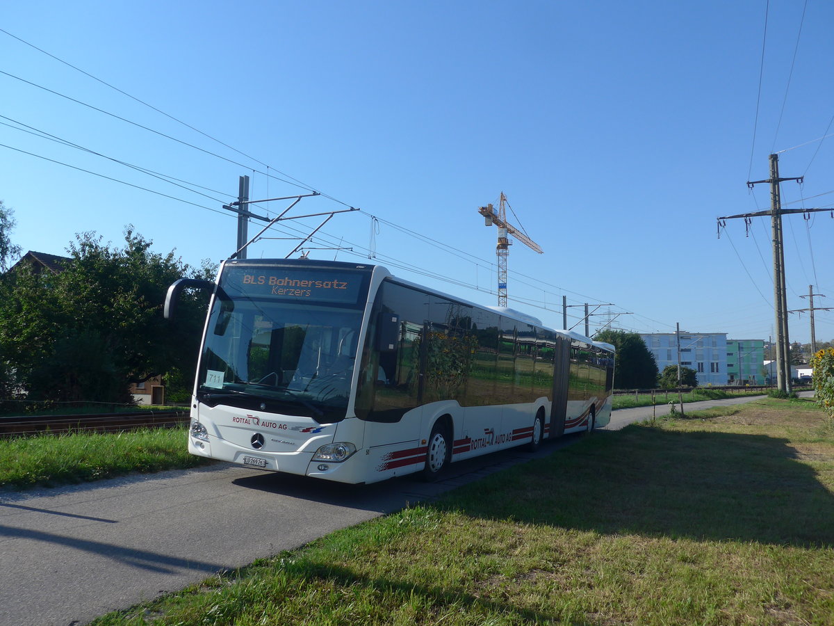 (219'552) - ARAG Ruswil - Nr. 50/LU 269'263 - Mercedes am 9. August 2020 beim Bahnhof Kerzers