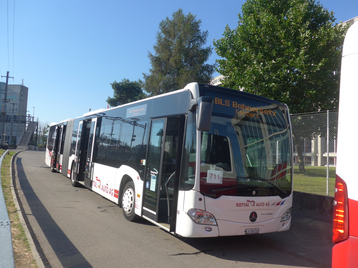 (219'554) - ARAG Ruswil - Nr. 50/LU 269'263 - Mercedes am 9. August 2020 beim Bahnhof Kerzers