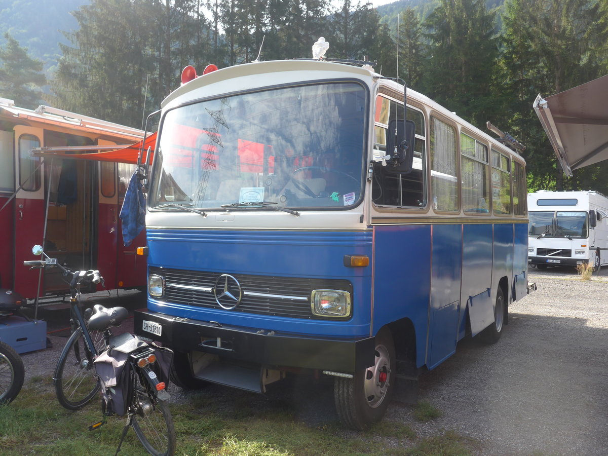 (219'700) - Niederer P., Langwiesen - SH 31'810 - Mercedes/R&J (ex Stoll, Wilchingen) am 16. August 2020 in Grsch, Bergbahnen