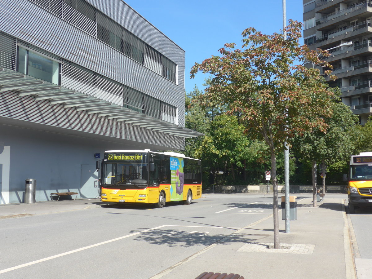 (219'751) - Gessinger, Bad Ragaz - GR 102'391 - MAN/Gppel am 16. August 2020 beim Bahnhof Landquart