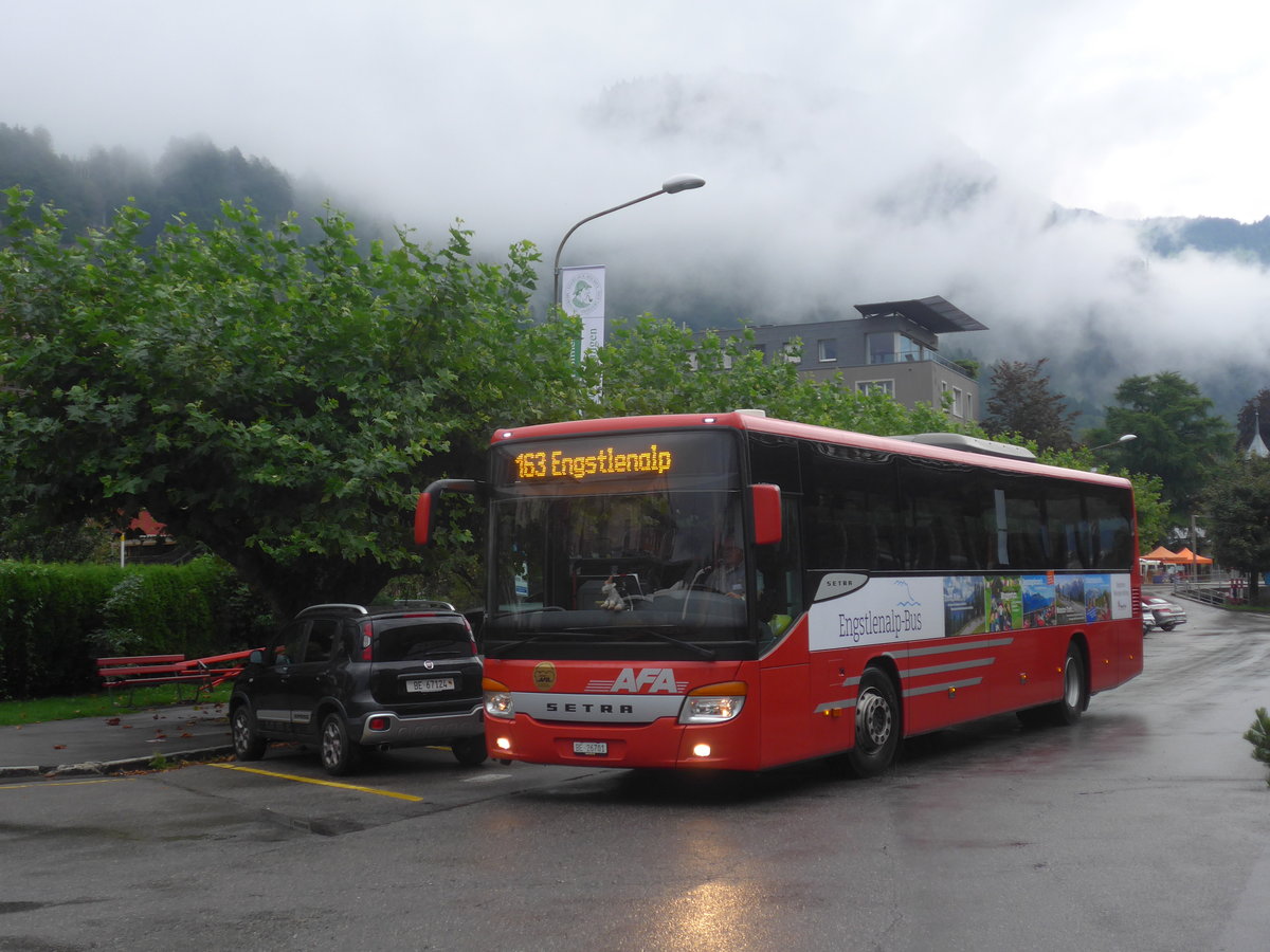 (219'878) - AFA Adelboden - Nr. 24/BE 26'701 - Setra am 22. August 2020 in Meiringen, Postautostation (Einsatz PostAuto fr Engstlenalp-Bus)