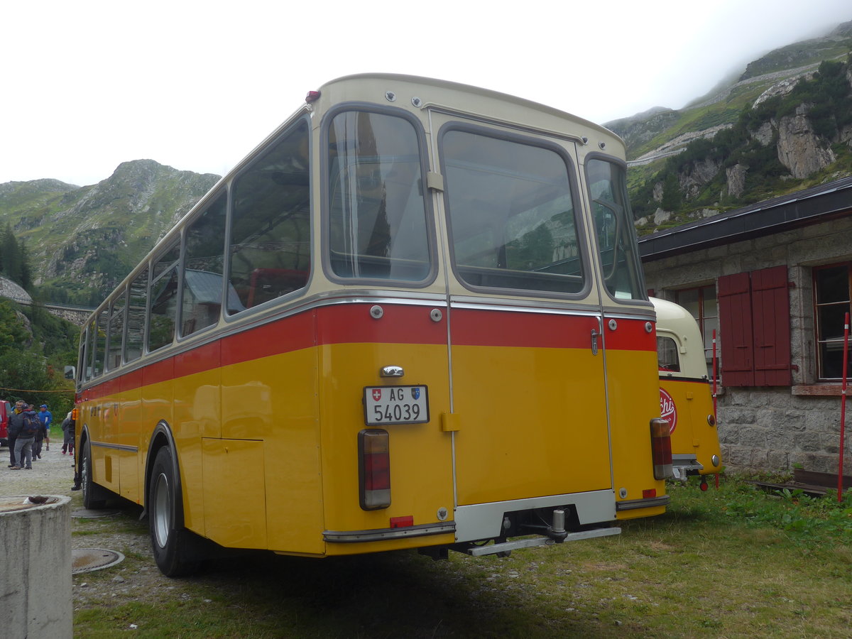 (219'908) - Birchler, Remetschwil - AG 54'039 - FBW/Tscher (ex Gerber, Winkel; ex Eggenberger, Mriken; ex Tanner, Bubendorf; ex P 24'803) am 22. August 2020 in Gletsch, DFB