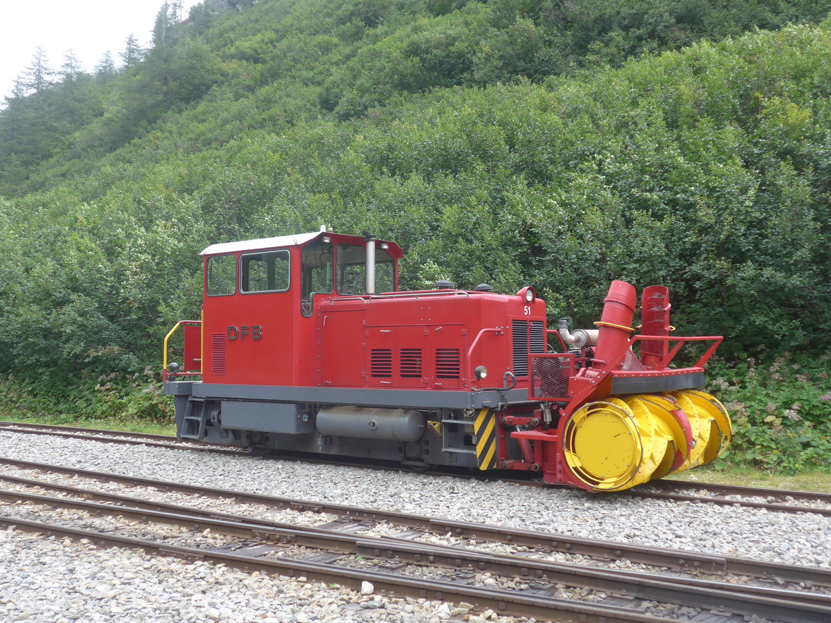 (219'913) - DFB-Schneeschleuder - Nr. 51 - am 22. August 2020 in Gletsch