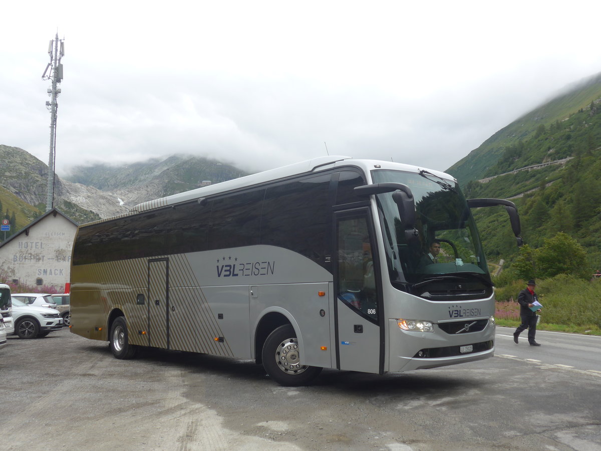 (219'916) - VBL Luzern - Nr. 806/LU 15'028 - Volvo am 22. August 2020 in Gletsch, Post