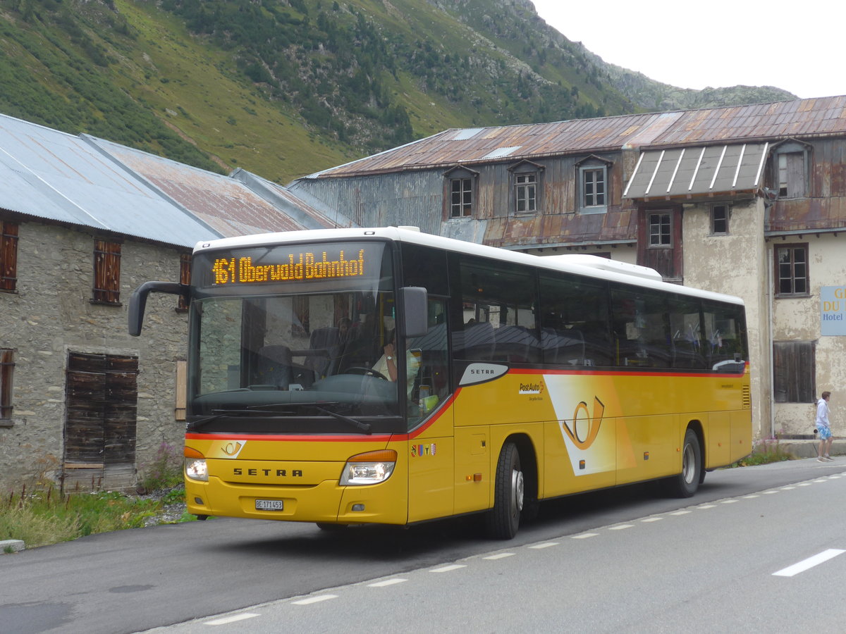 (219'921) - PostAuto Bern - Nr. 73/BE 171'453 - Setra (ex AVG Meiringen Nr. 73) am 22. August 2020 in Gletsch, Post