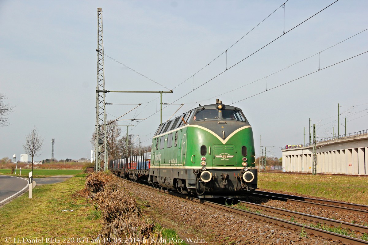 220 053-3 BEG am 19.03.2014 in K�ln Porz Wahn.