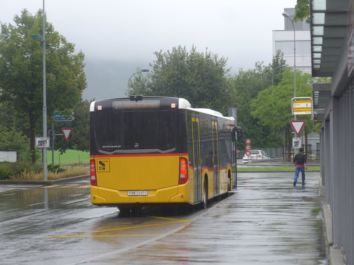 (220'203) - Thepra, Stans - Nr. 12/NW 5107 - Mercedes am 29. August 2020 beim Bahnhof Stans