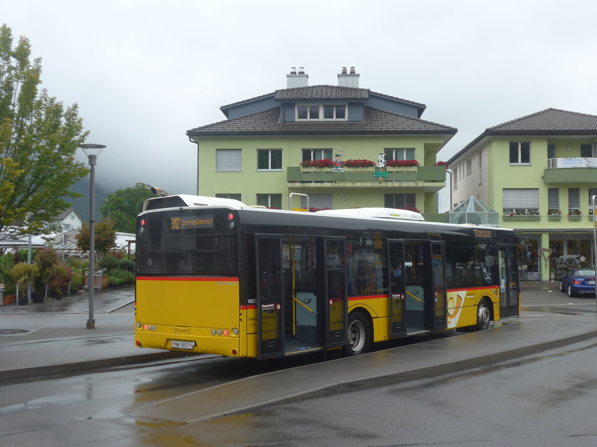 (220'213) - Thepra, Stans - Nr. 25/NW 5017 - Solaris am 29. August 2020 beim Bahnhof Stans