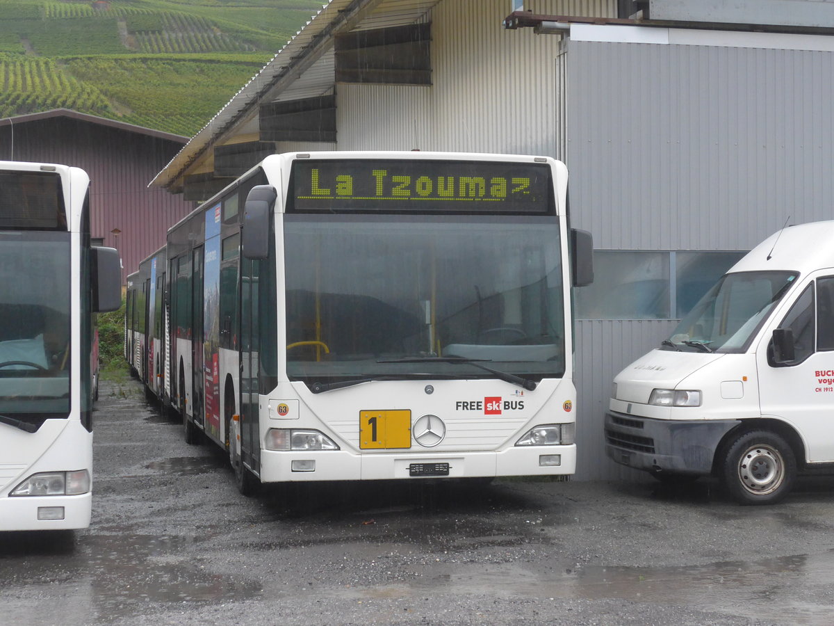 (220'257) - Buchard, Leytron - Nr. 63 - Mercedes (ex ex BLT Oberwil Nr. 45) am 30. August 2020 in Leytron, Garage