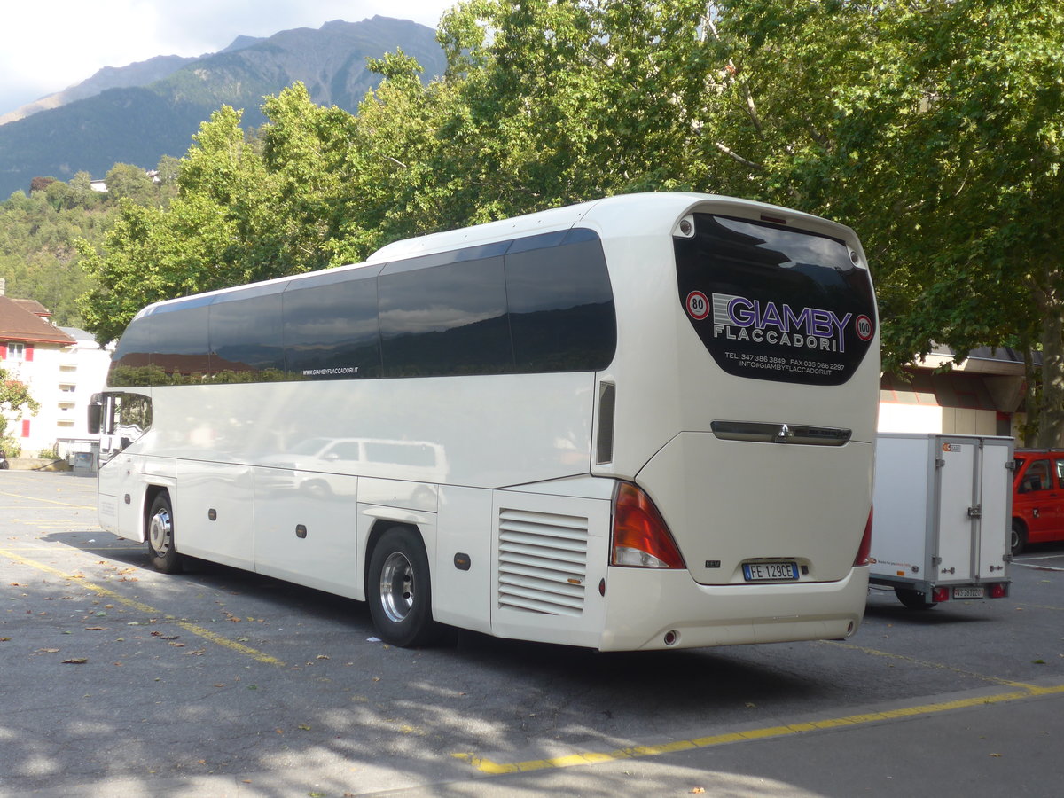 (220'533) - Aus Italien: Giamby, Gaverina Terme - FE-129 CE - Neoplan am 6. September 2020 in Brig, Postgarage