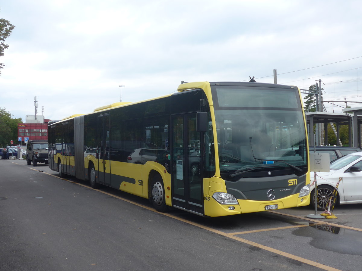 (220'536) - STI Thun - Nr. 163/BE 752'163 - Mercedes am 7. September 2020 in Thun, CarTerminal