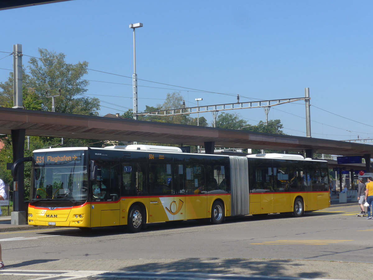 (220'616) - PostAuto Zrich - Nr. 362/ZH 781'111 - MAN am 12. September 2020 beim Bahnhof Blach