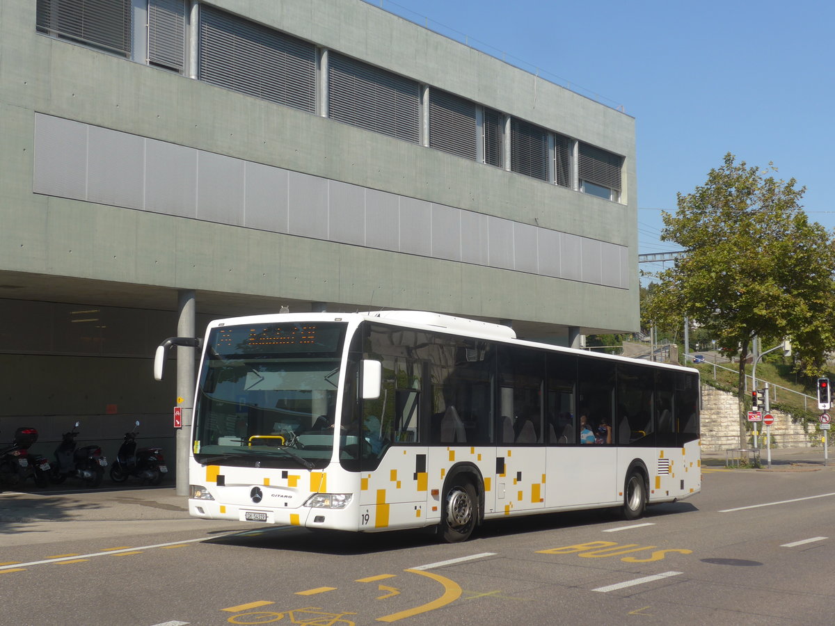 (220'658) - SB Schaffhausen - Nr. 19/SH 54'319 - Mercedes am 12. September 2020 beim Bahnhof Schaffhausen