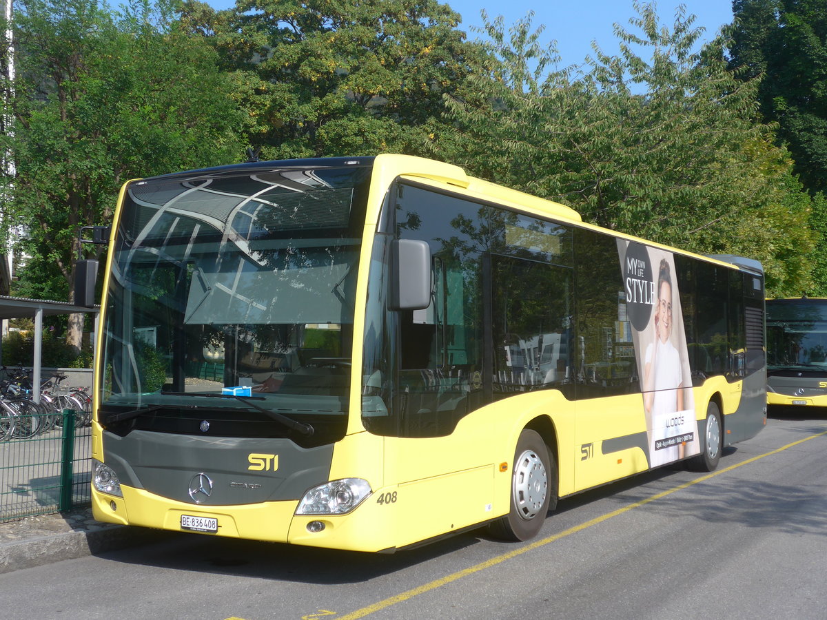 (220'769) - STI Thun - Nr. 408/BE 836'408 - Mercedes am 13. September 2020 bei der Schifflndte Thun